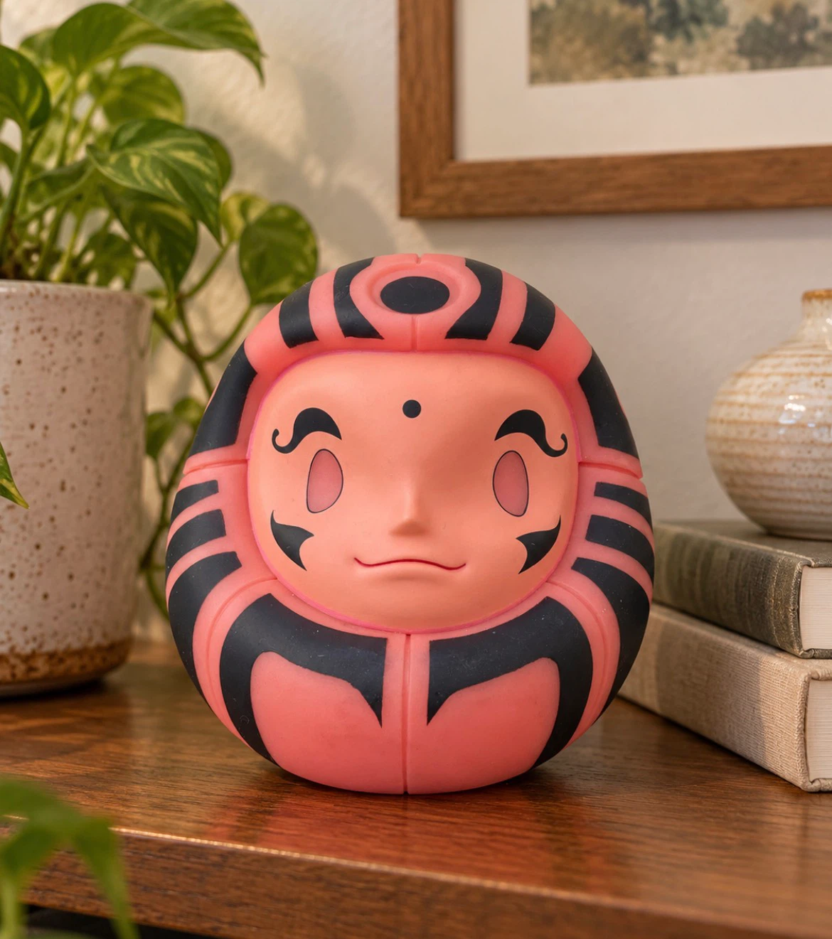 2007 Chocolate Soop DCTO Jibun Project Sakura Pink Daruma Vinyl