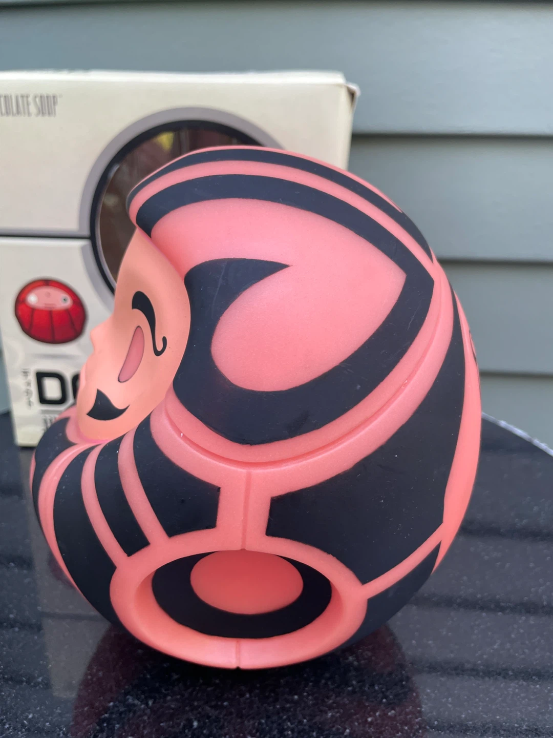 2007 Chocolate Soop DCTO Jibun Project Sakura Pink Daruma Vinyl - photo 4