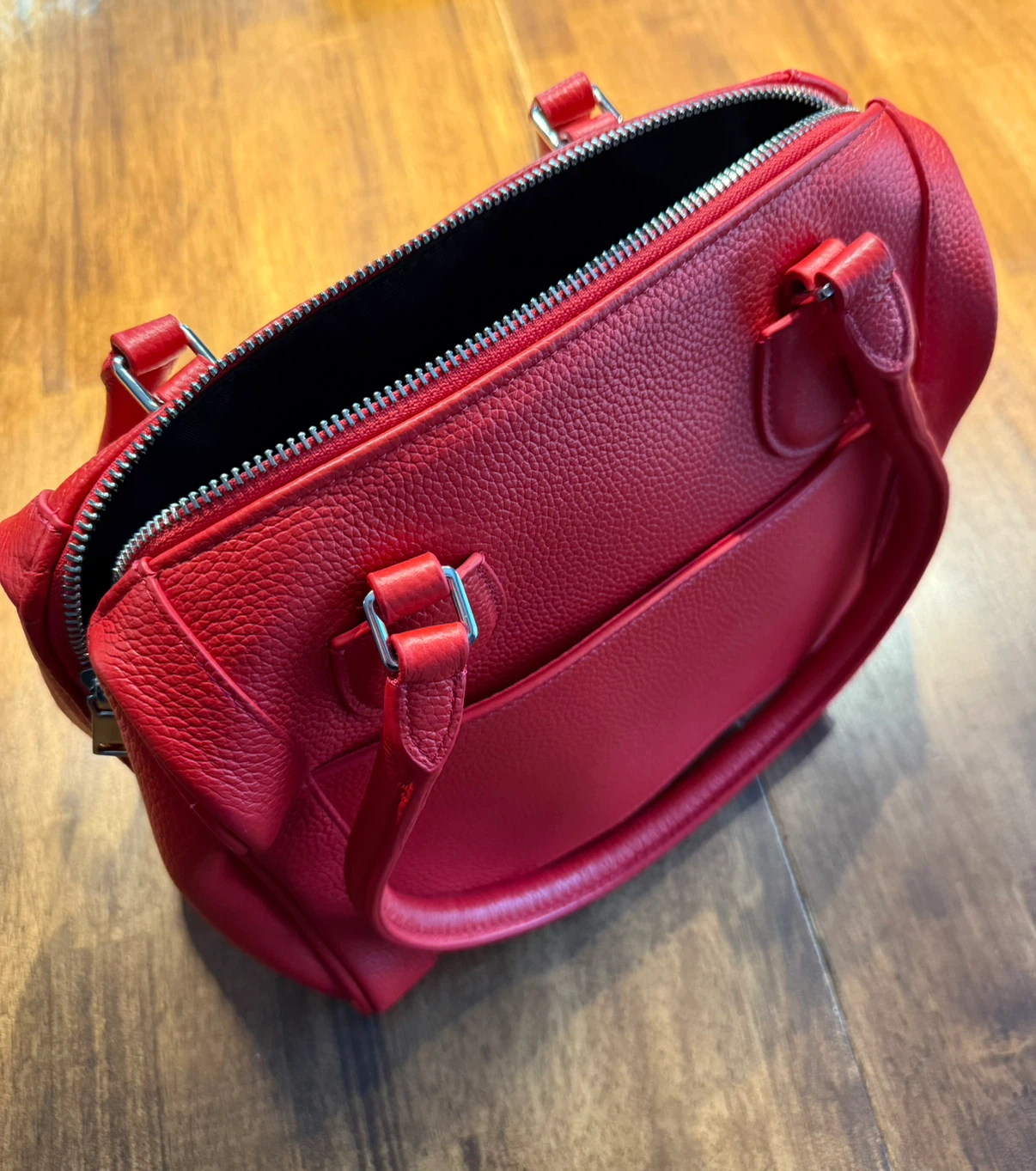 Red leather purse - photo 2