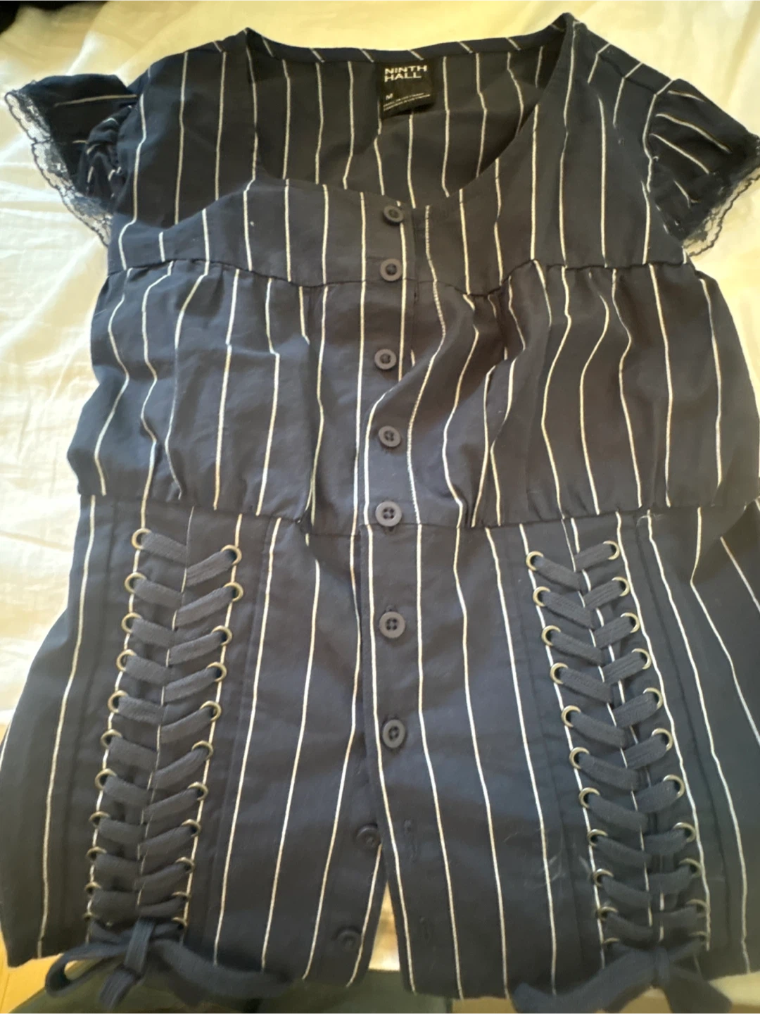 Ninth Hall Pinstripe Blouse