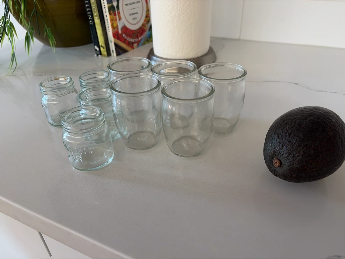 Assorted Small Glass Jars