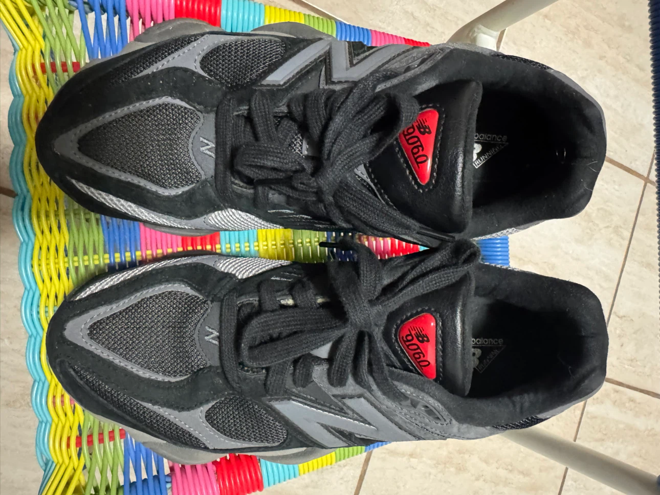 New Balance 9060 Black Sneakers~8M us/9.5 W us - photo 2