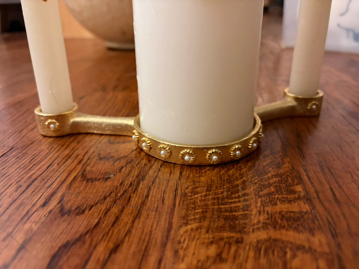 Ceremonial Candle Set with Gold Accents - photo 2