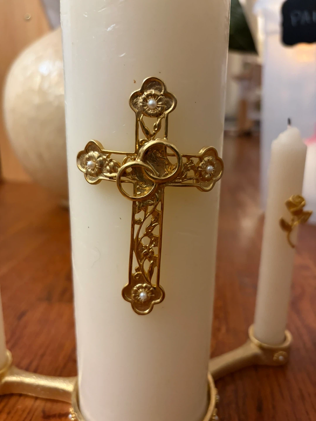 Ceremonial Candle Set with Gold Accents - photo 3