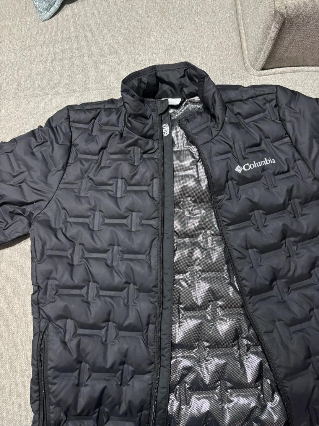 Columbia Black Down Jacket Size S - photo 3