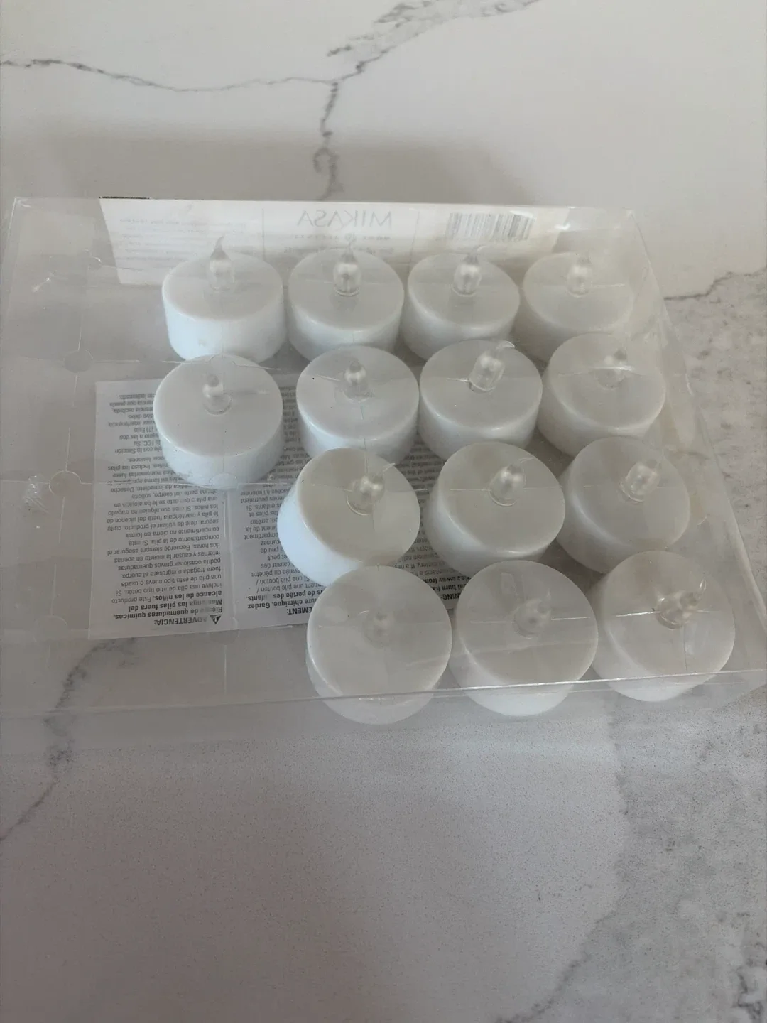 Mikasa Battery Operated LED Tea Lights - 12 Pack