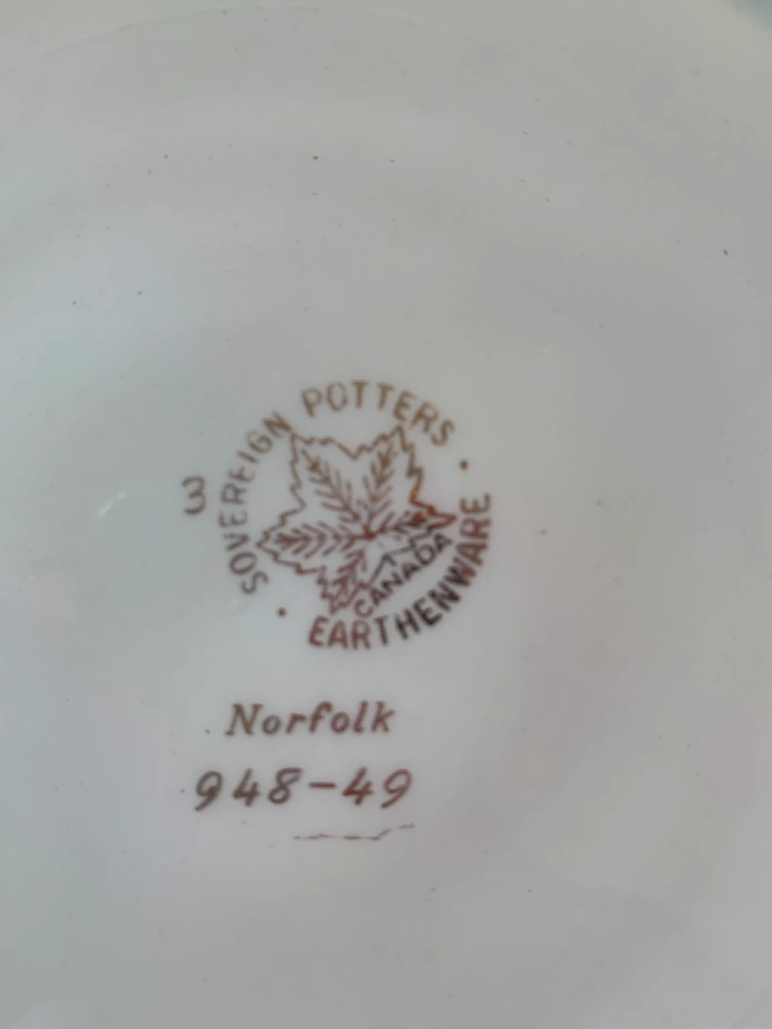 Sovereign Potters Norfolk Dinnerware Set. 9 pieces. - photo 4