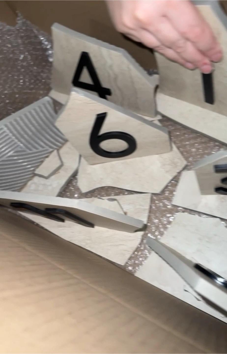 Stone Table Number Set - photo 3