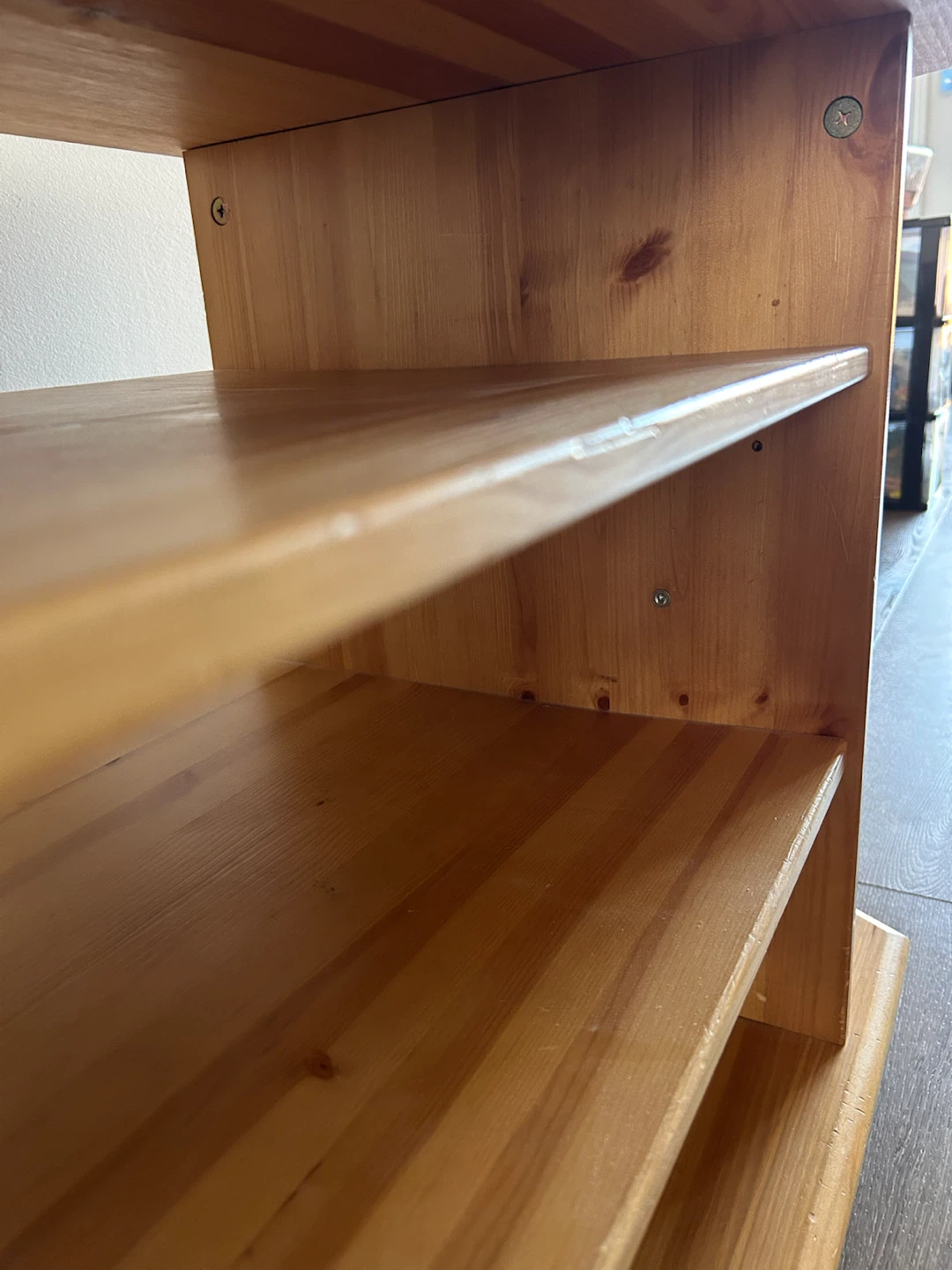 Vintage IKEA Solid Pine Corner Media Stand - photo 5