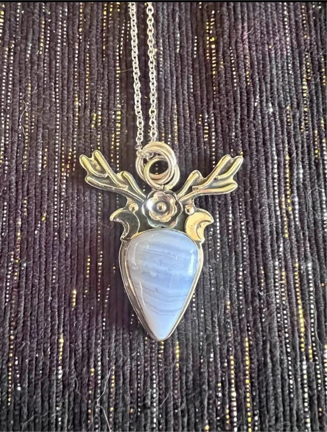 Blue Lace Agate — “Cernnunos” - photo 2