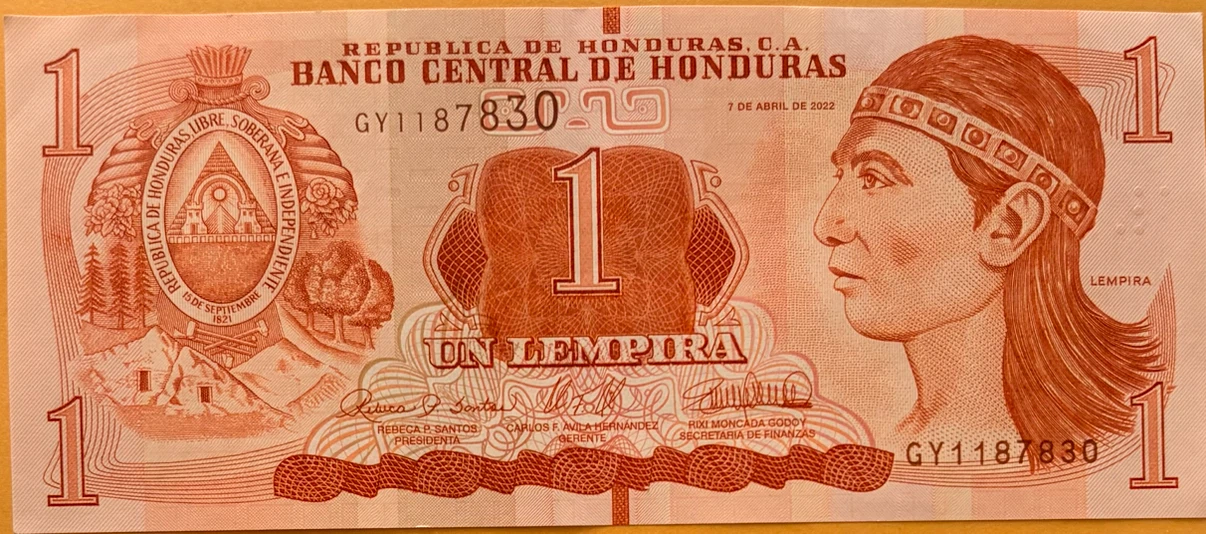 1 Lempira Honduras Banknote