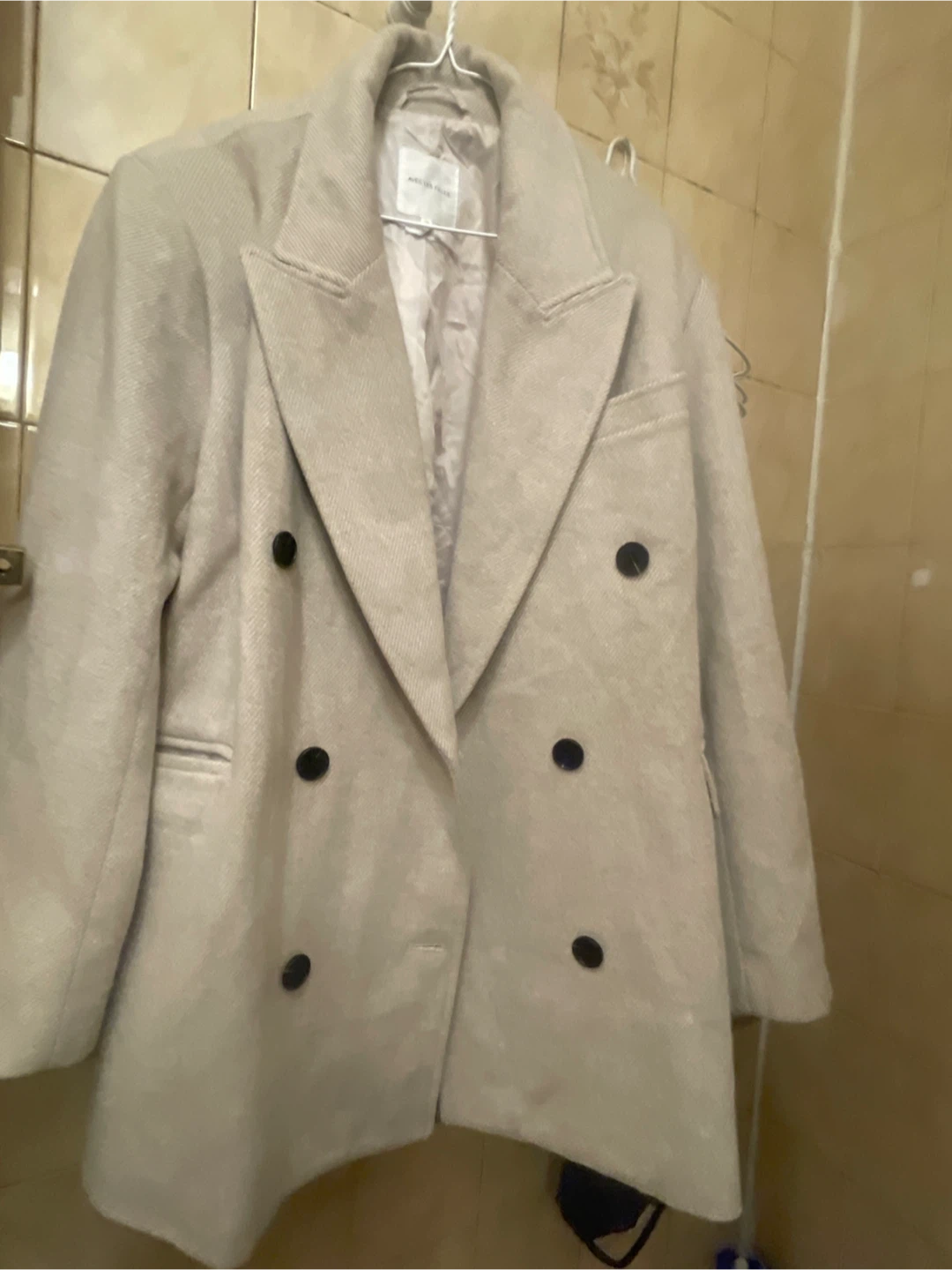 Avec Les Filles Double-Breasted Coat Beige XXL - photo 2