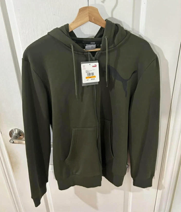 New PUMA Full-Zip Hoodie - Forest Night