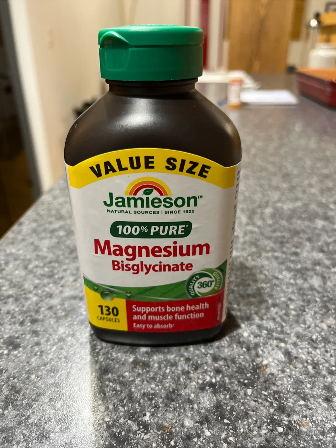 Jamieson 100% Pure Magnesium Bisglycinate 130 Capsules