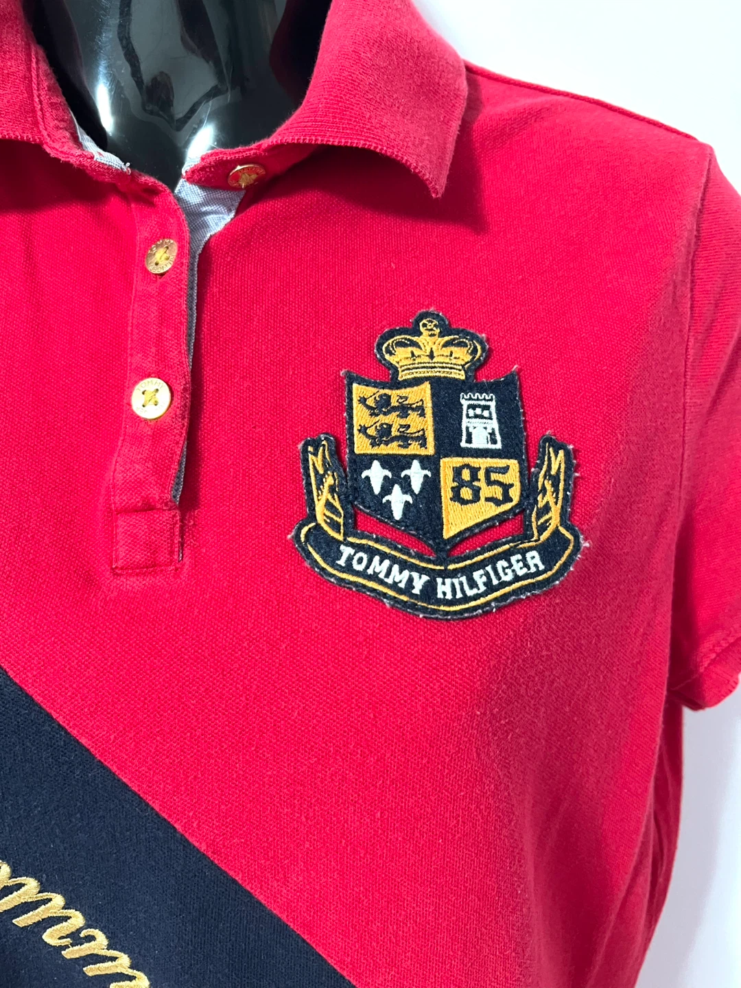 Tommy Hilfiger Women's Red Polo Shirt - Size M - photo 2