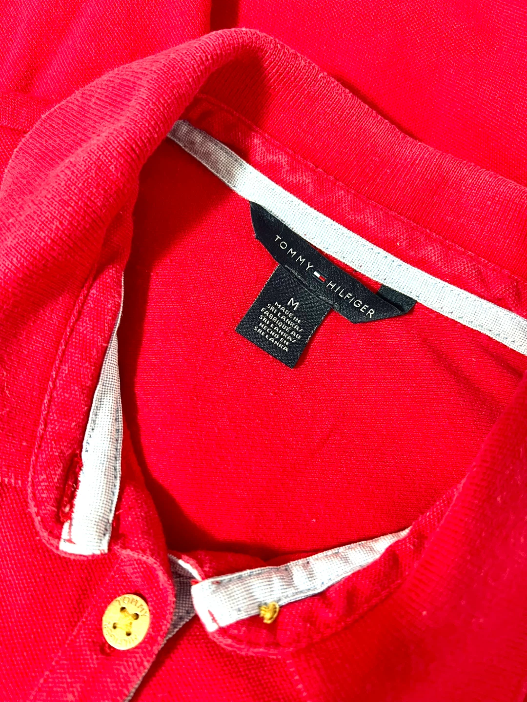 Tommy Hilfiger Women's Red Polo Shirt - Size M - photo 4