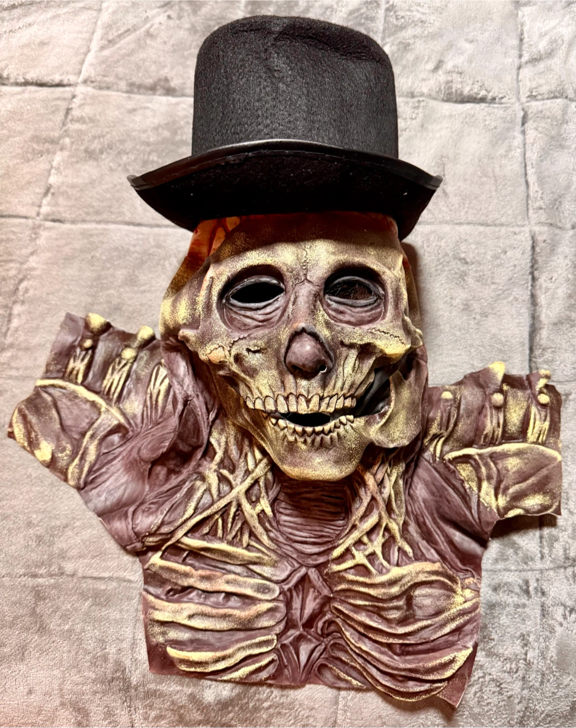 Skull Mask and Top Hat Costume Set - photo 4