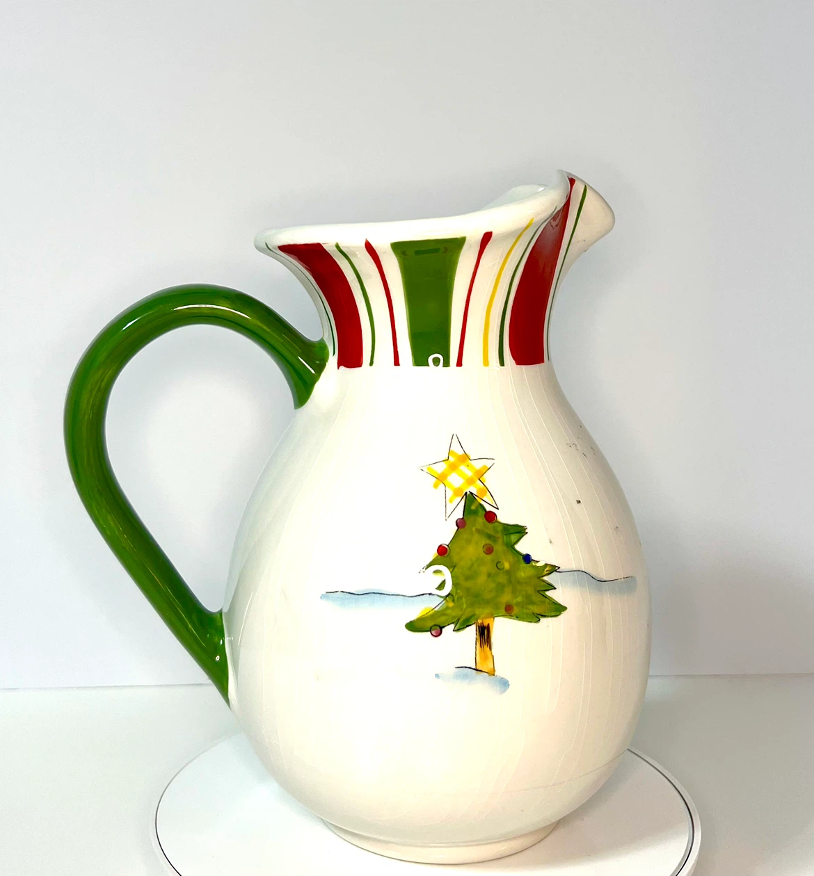 Ceramic Snowman Christmas Pitcher - photo 2