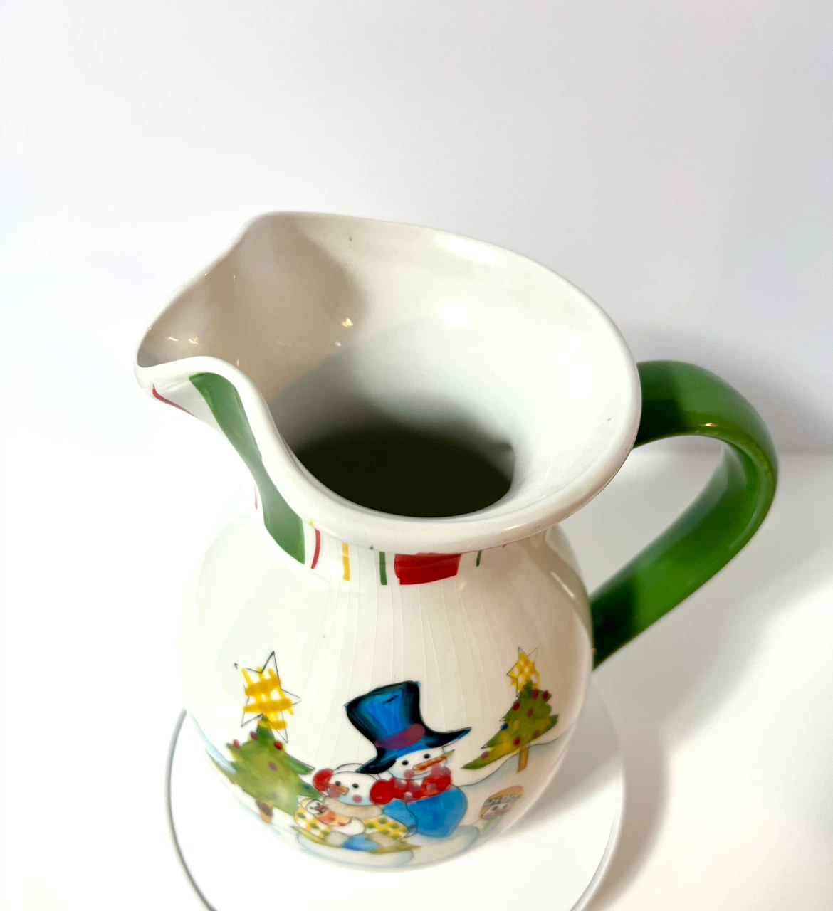 Ceramic Snowman Christmas Pitcher - photo 5