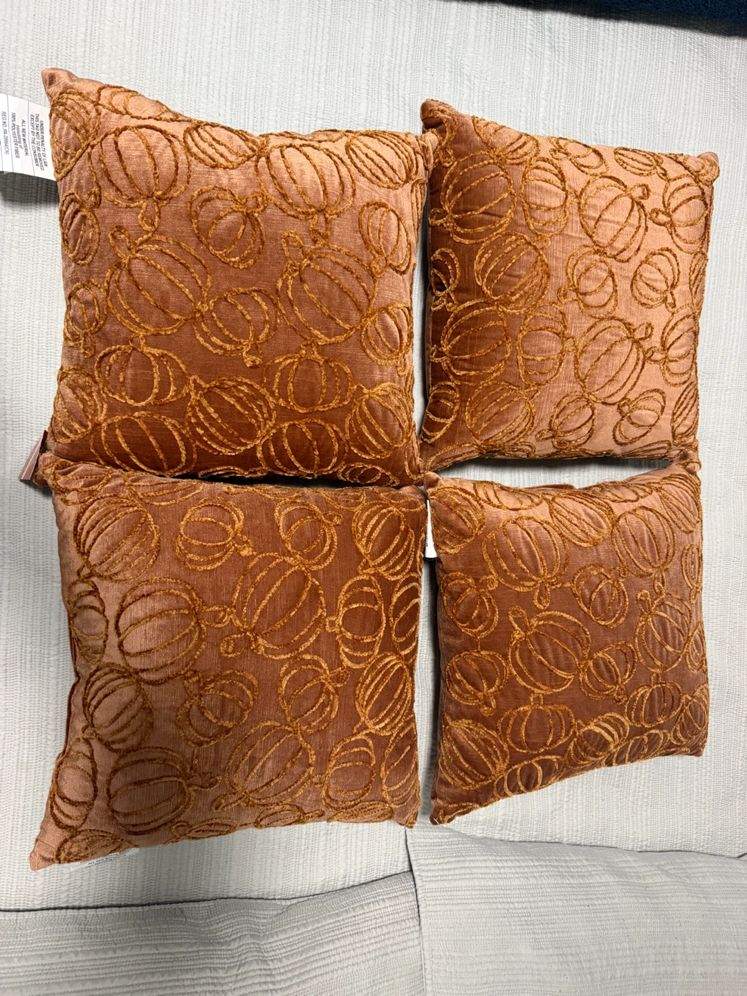 4 Ashland Pumpkin Throw Pillows - photo 2