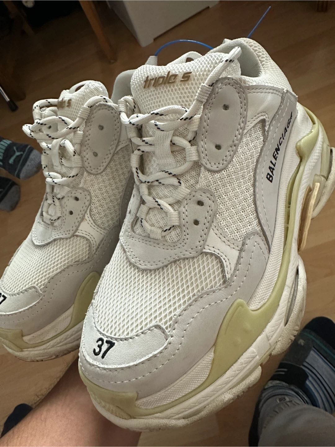 Balenciaga Triple S Sneakers White Size 37 - photo 2