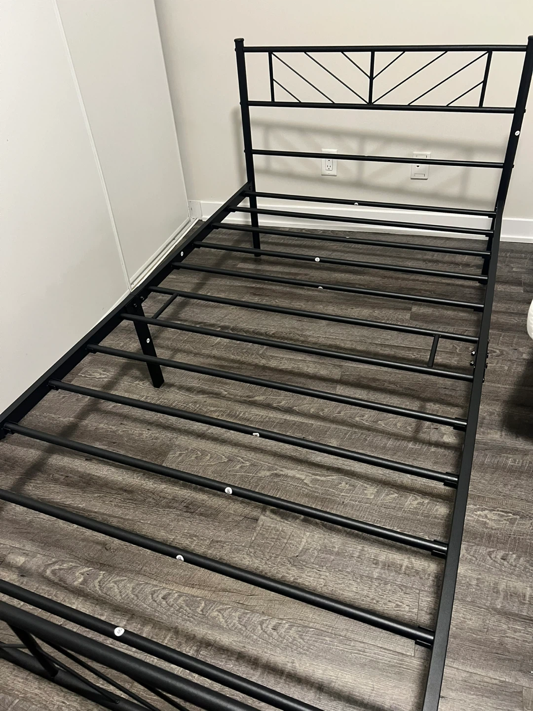 Black Metal Single Bed Frame - photo 3