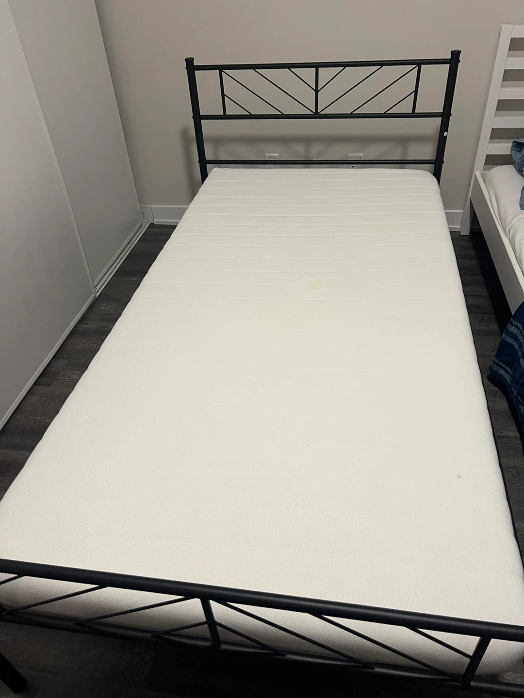 Black Metal Single Bed Frame