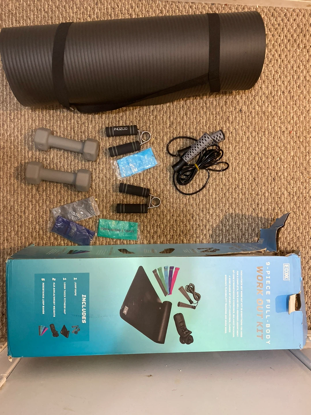 EDX 9-Piece Full-Body Work Out Kit