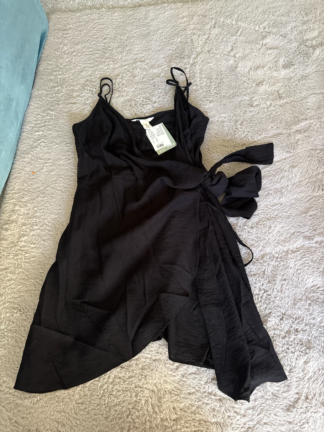 H&M Black Wrap Dress