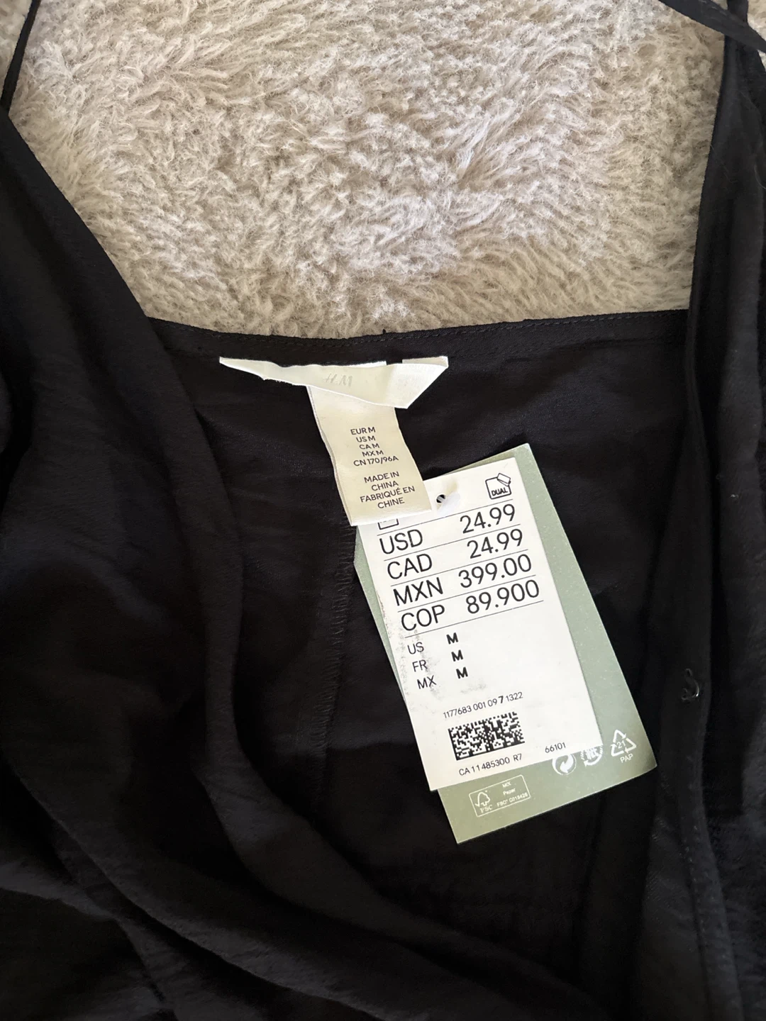 H&M Black Wrap Dress - photo 2