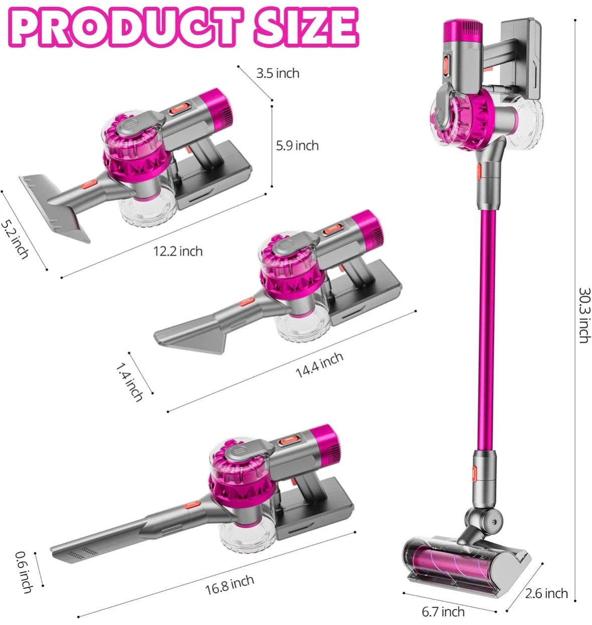 Brand New 4-in-1 Kids Toy Vacuum Set (Blue & Pink) - photo 4