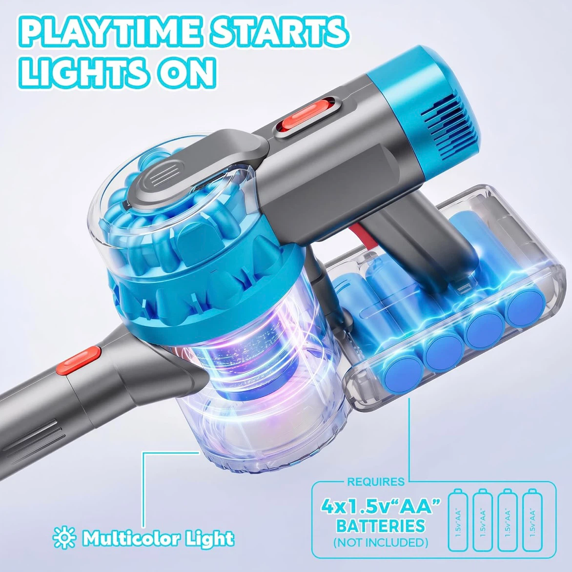 Brand New 4-in-1 Kids Toy Vacuum Set (Blue & Pink) - photo 5