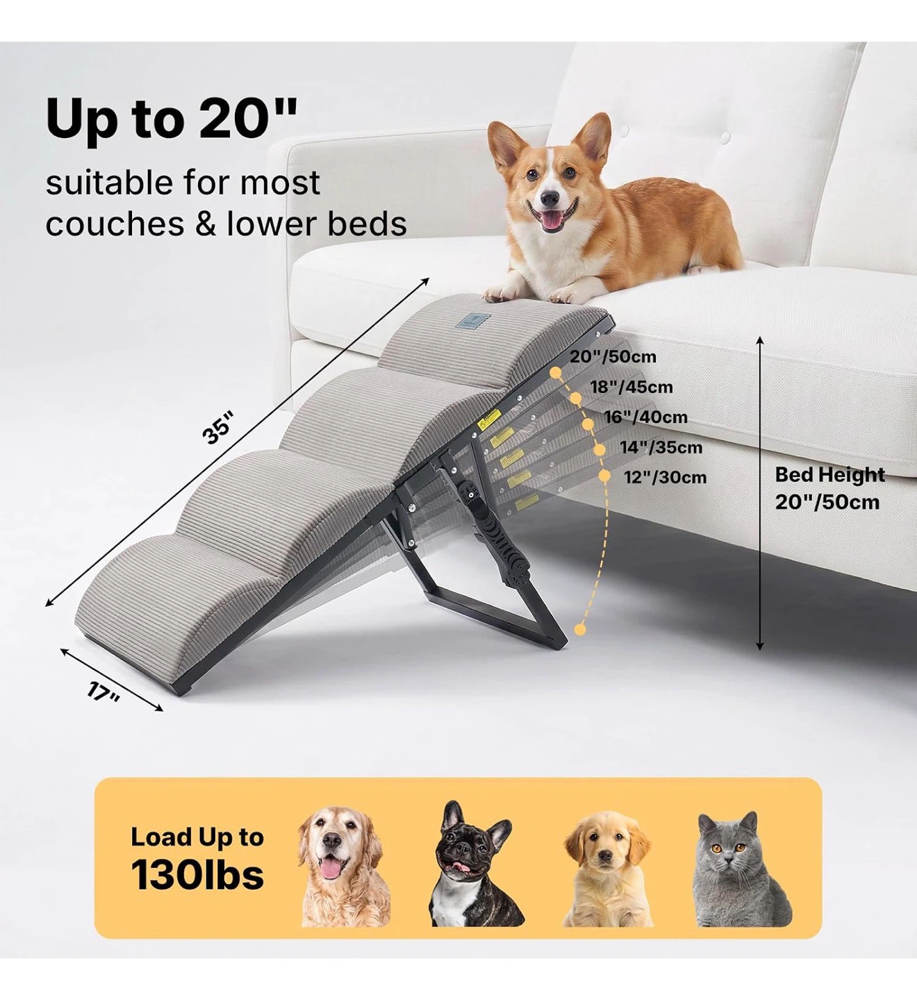 Veehoo Adjustable Foldable Pet Ramp D5R - photo 2