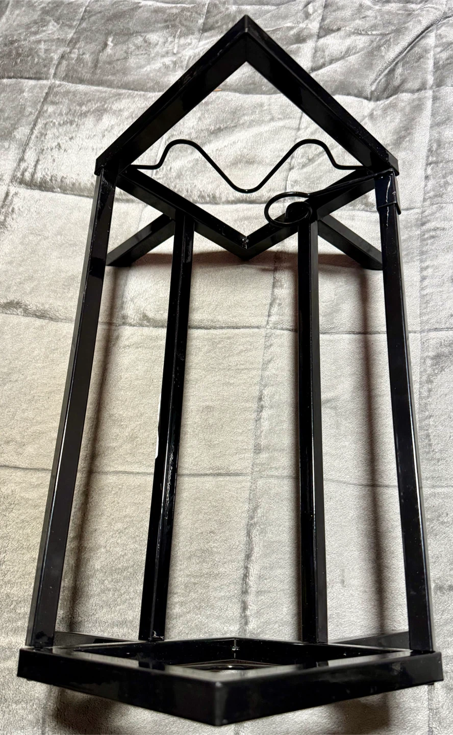 Black metal record rack - photo 3