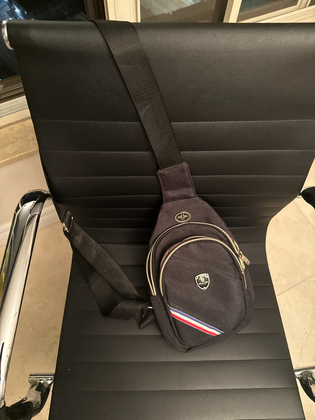 Black Sling Chest Bag