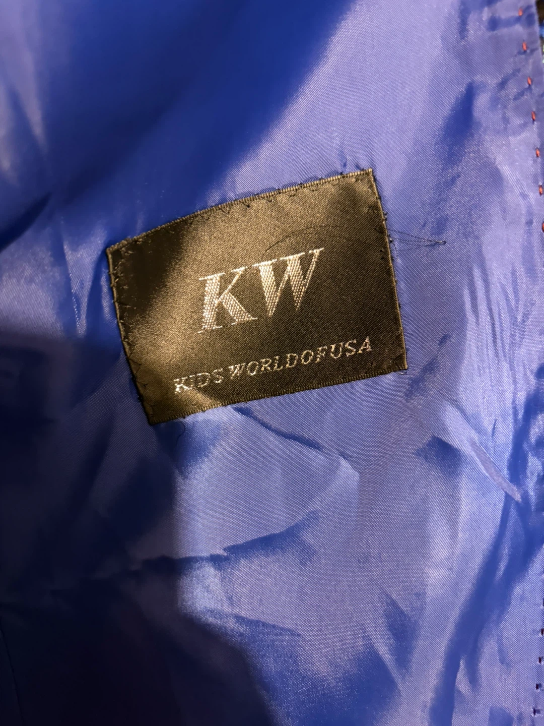 KW Kids Worldofusa Blue Floral Blazer - photo 4