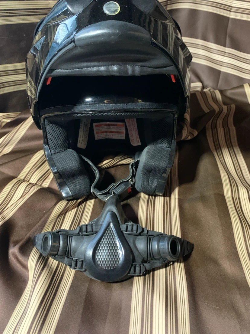 Bombardier Modular Snowmobile Helmet - Black - Small