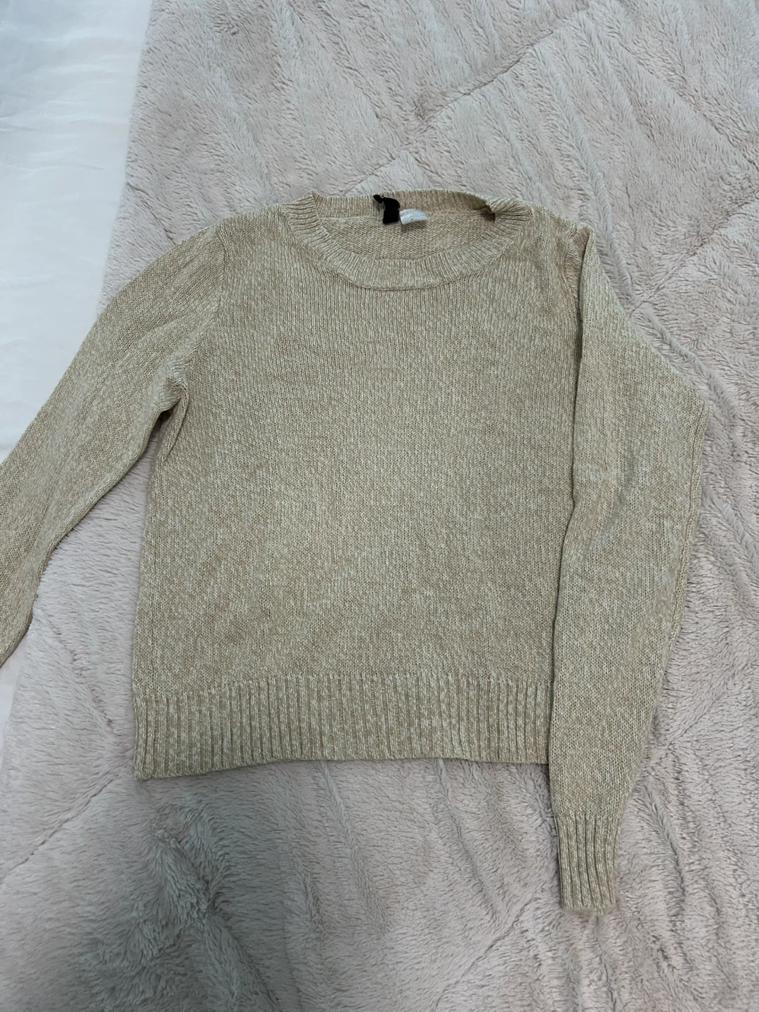 H&M beige knit sweater
