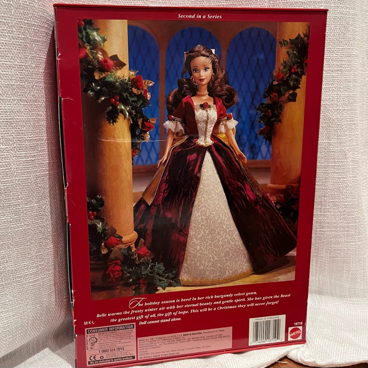 Disney’s Beauty And The Beast Belle Enchanted Christmas Doll - photo 4