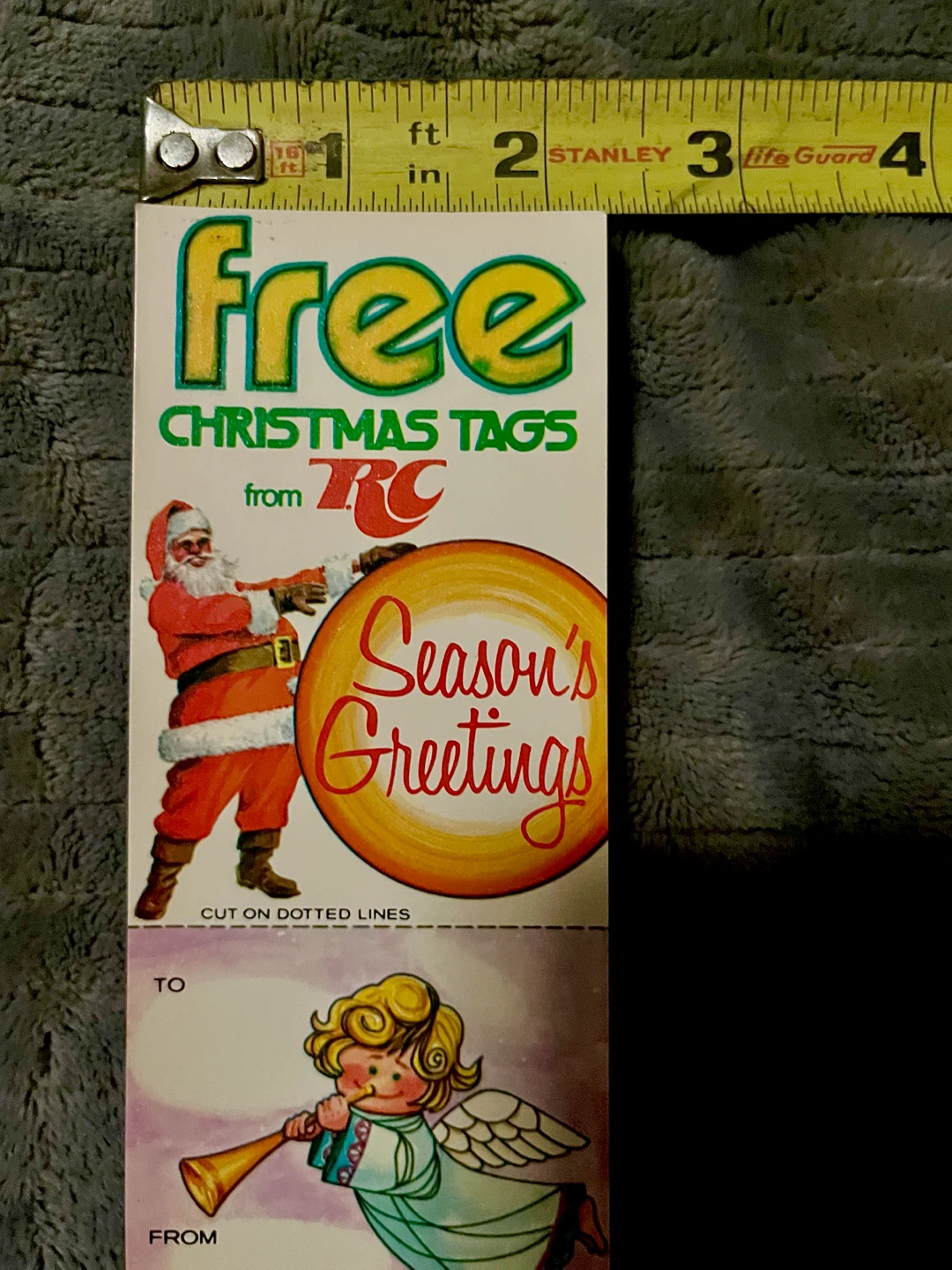 1970’s RC Cola (Royal Crown Cola’s) Holiday Gift Tags. - photo 4