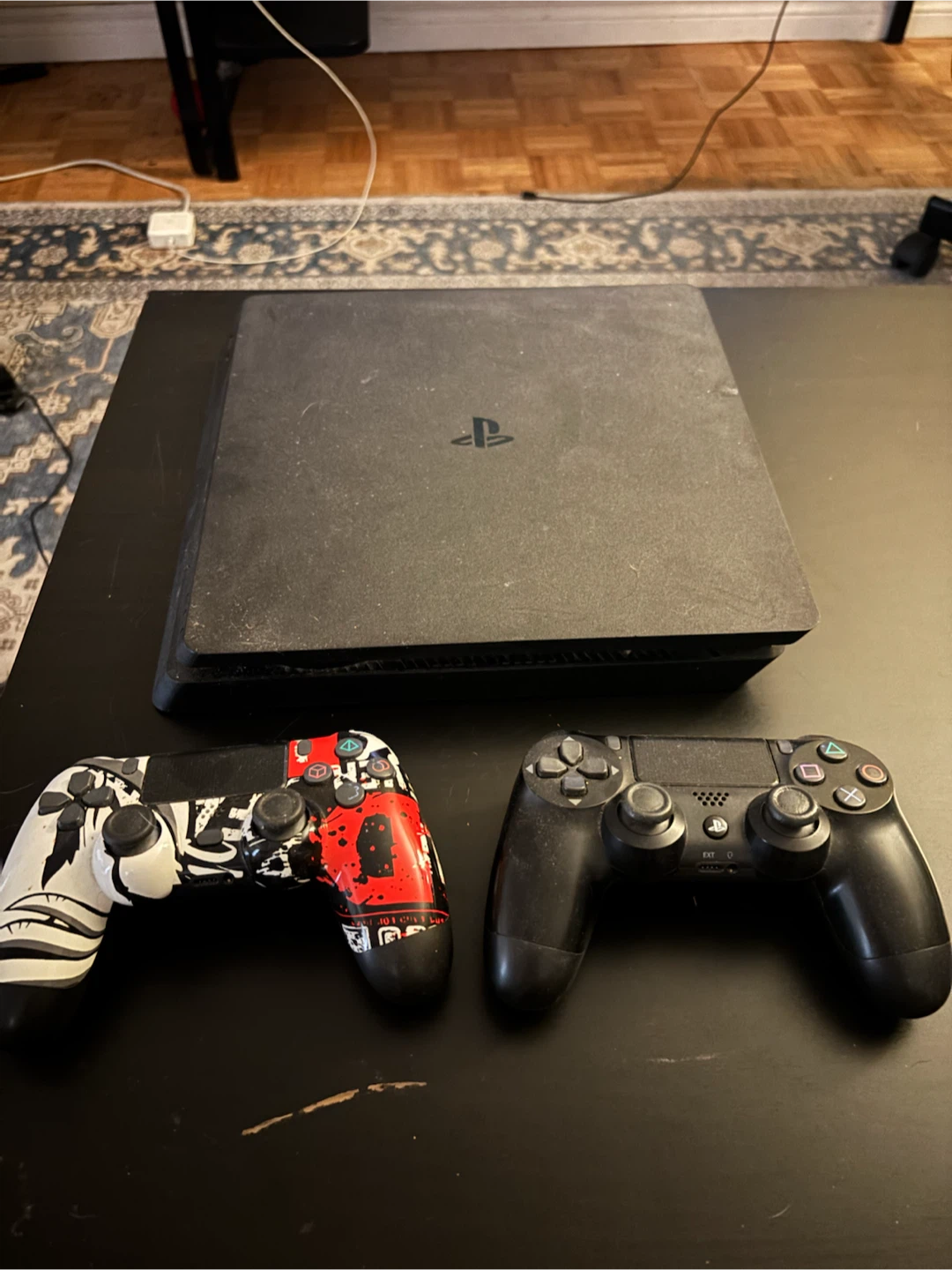 PlayStation 4 Console with Two Controllers
