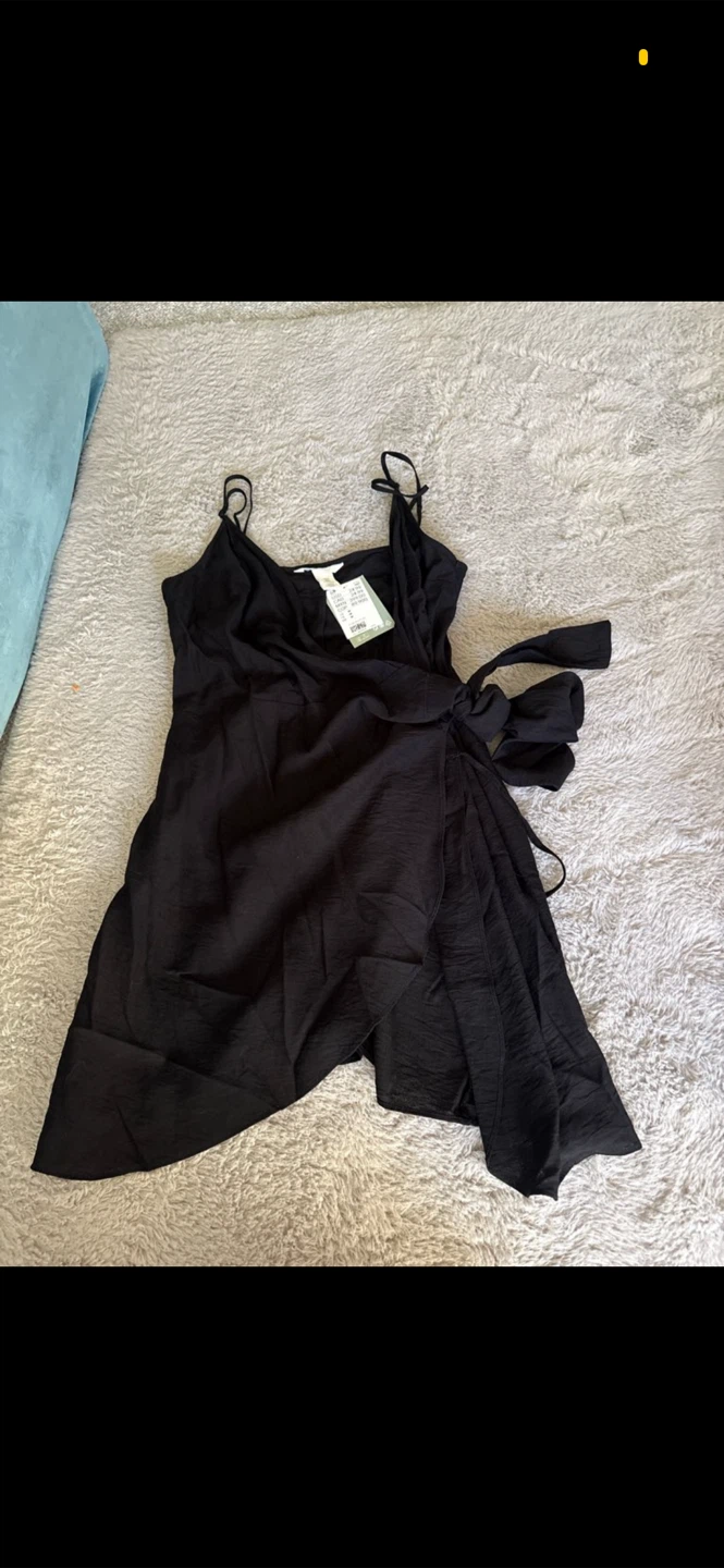 H&M Black Wrap Dress