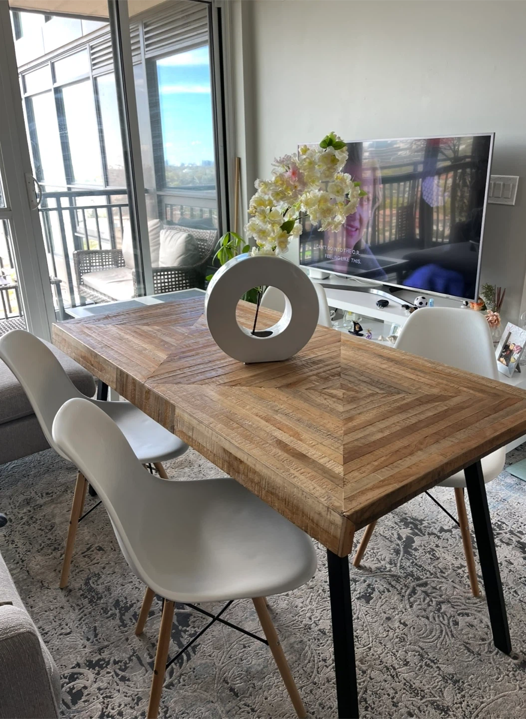 Structube Zak Table & 4 Eiffel chairs