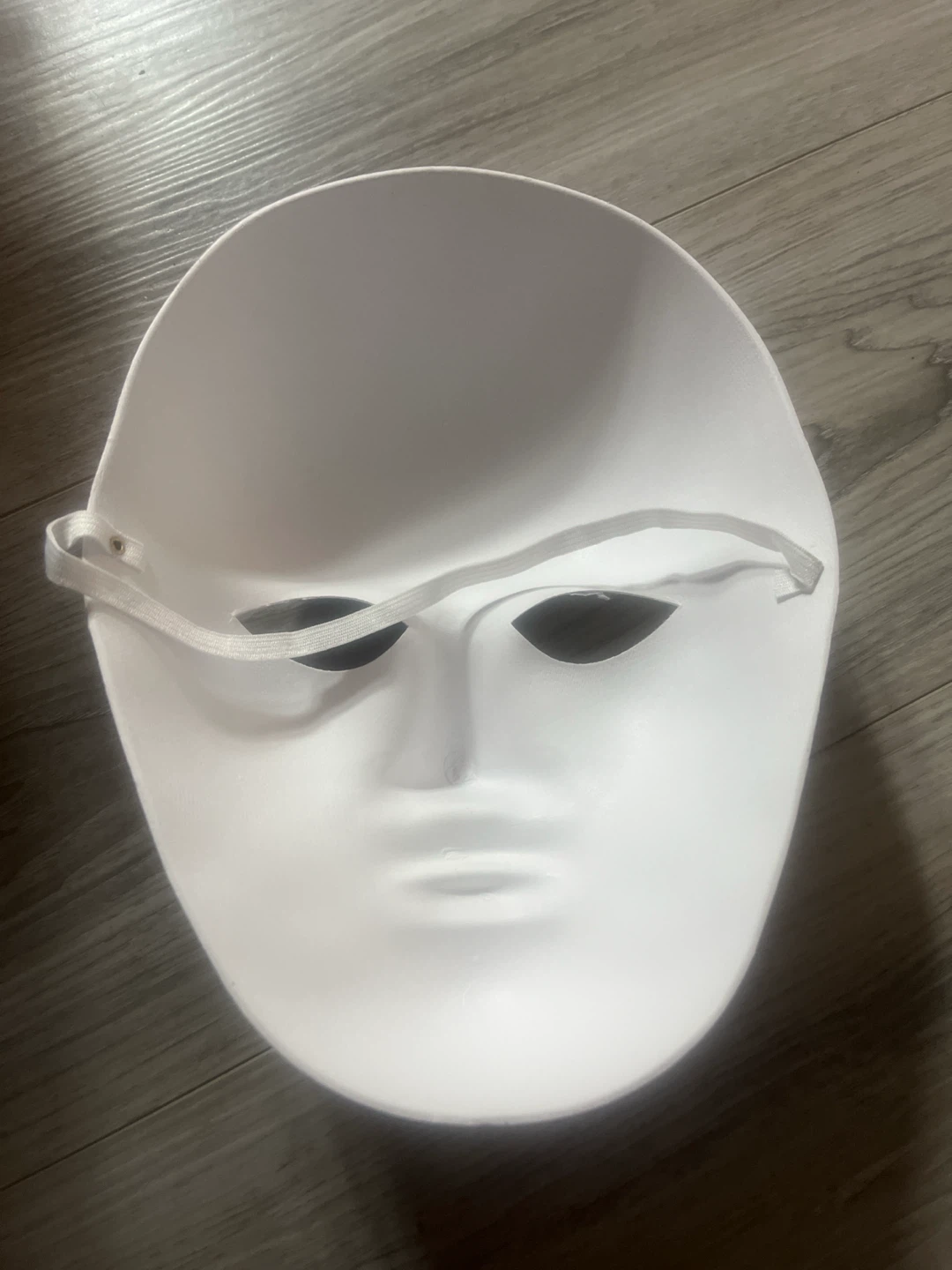 Plain White Plastic Masquerade Mask - photo 2