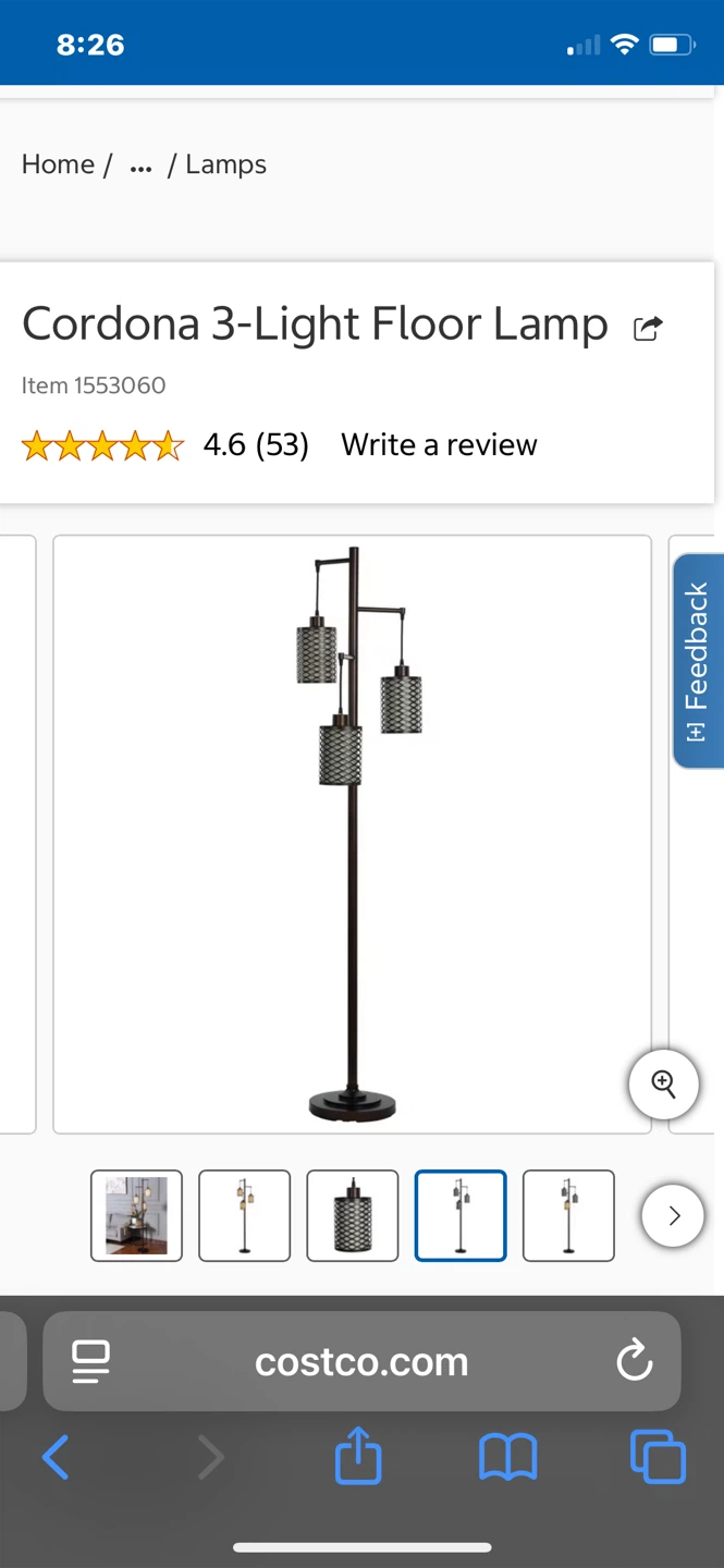 Cordona 3-Light Floor Lamp - photo 2