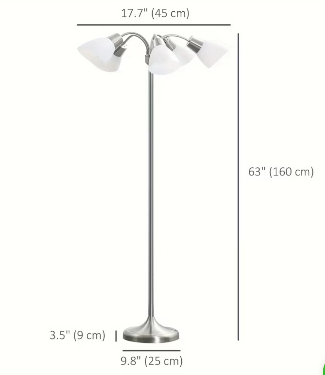 Modern Tree Floor Lamp with 5 Flexible Shades - photo 2