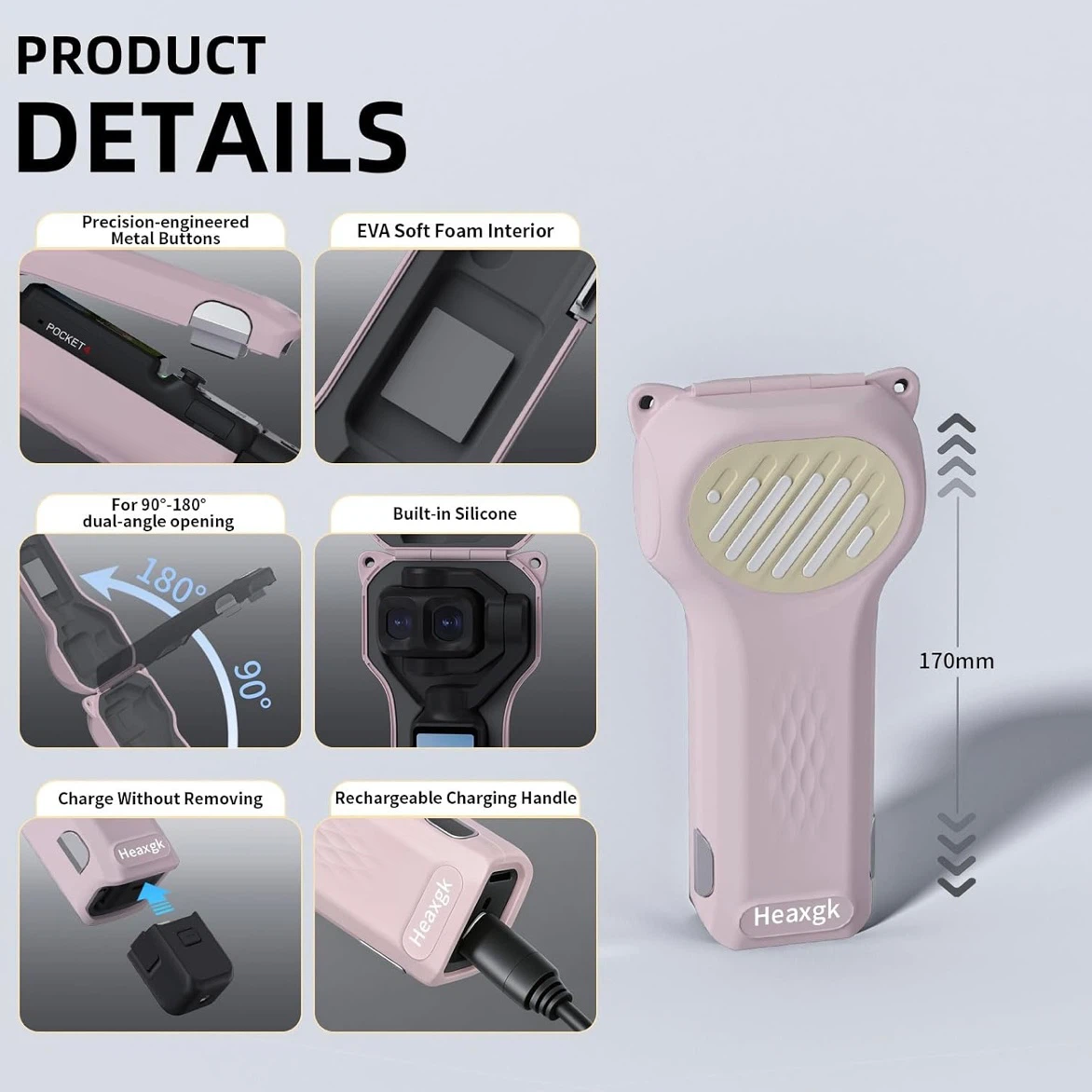 Brand New Pink Protective Case for DJi Osmo Pocket 4 Pro - photo 5