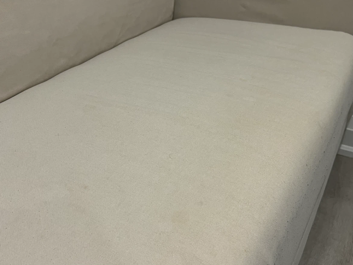 Cream IKEA Sofa Loveseat - photo 2