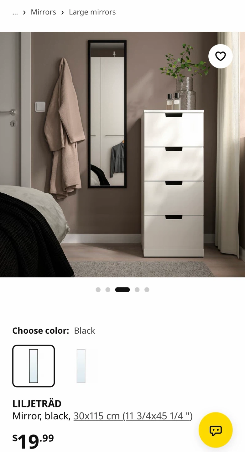 IKEA LILJETRÄD Black Mirror - photo 2