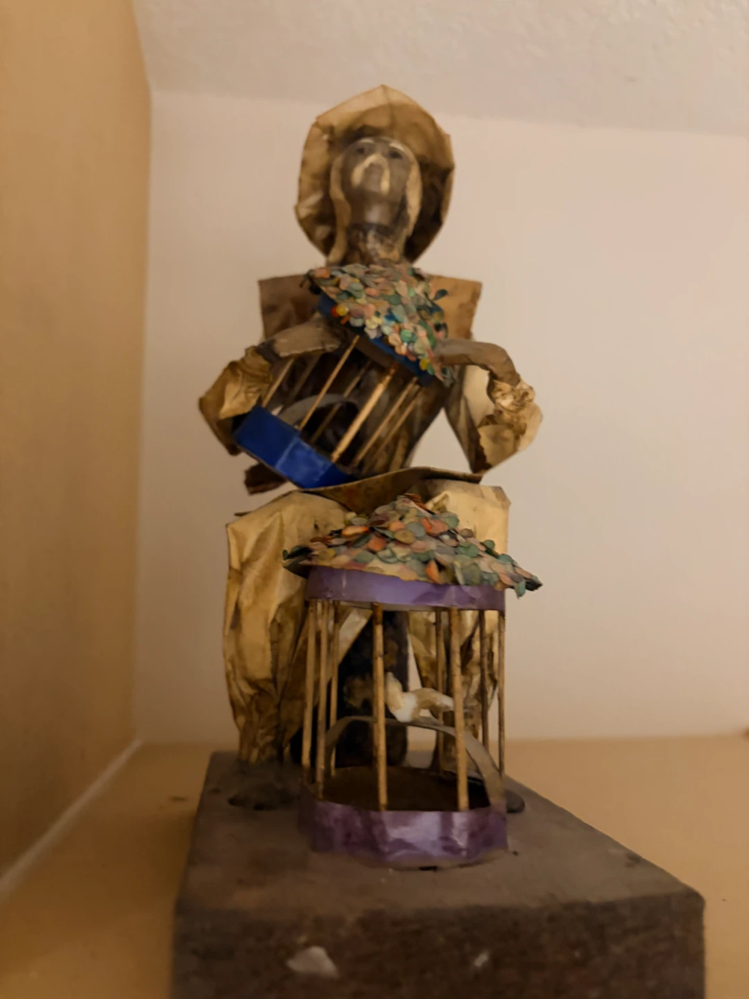 Decorative Handcrafted Paper Figure with Cages - photo 3